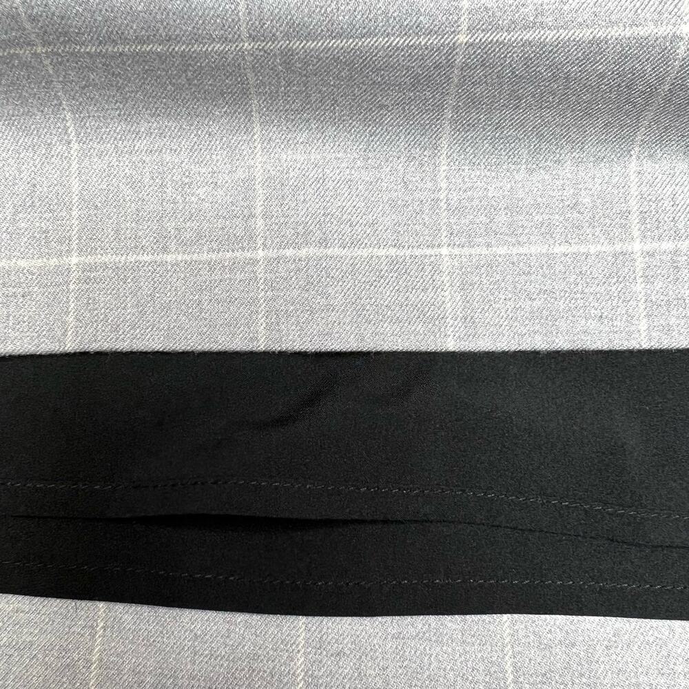 NWT Banana Republic Petite Gray Plaid Soft Brushed A-Line Mini Skirt 12P - Picture 6 of 10